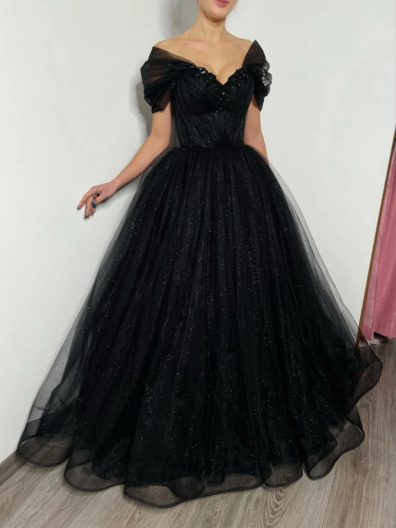 KENNEDY tulle glitter sweetheart dress 