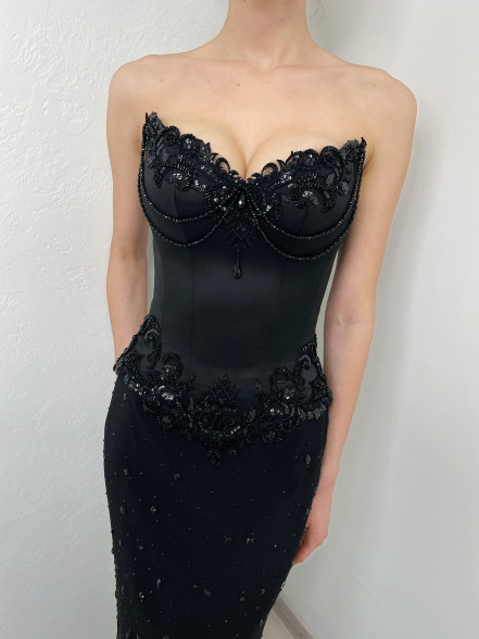 ELLEANORA satin corset