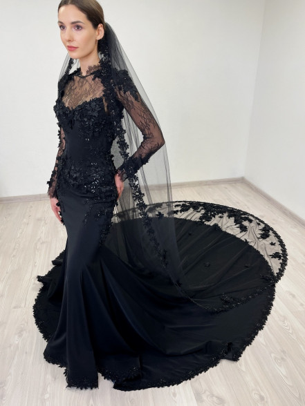 OLIVIA 3D floral corset gown