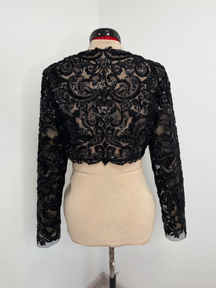KARTER beaded lace bolero